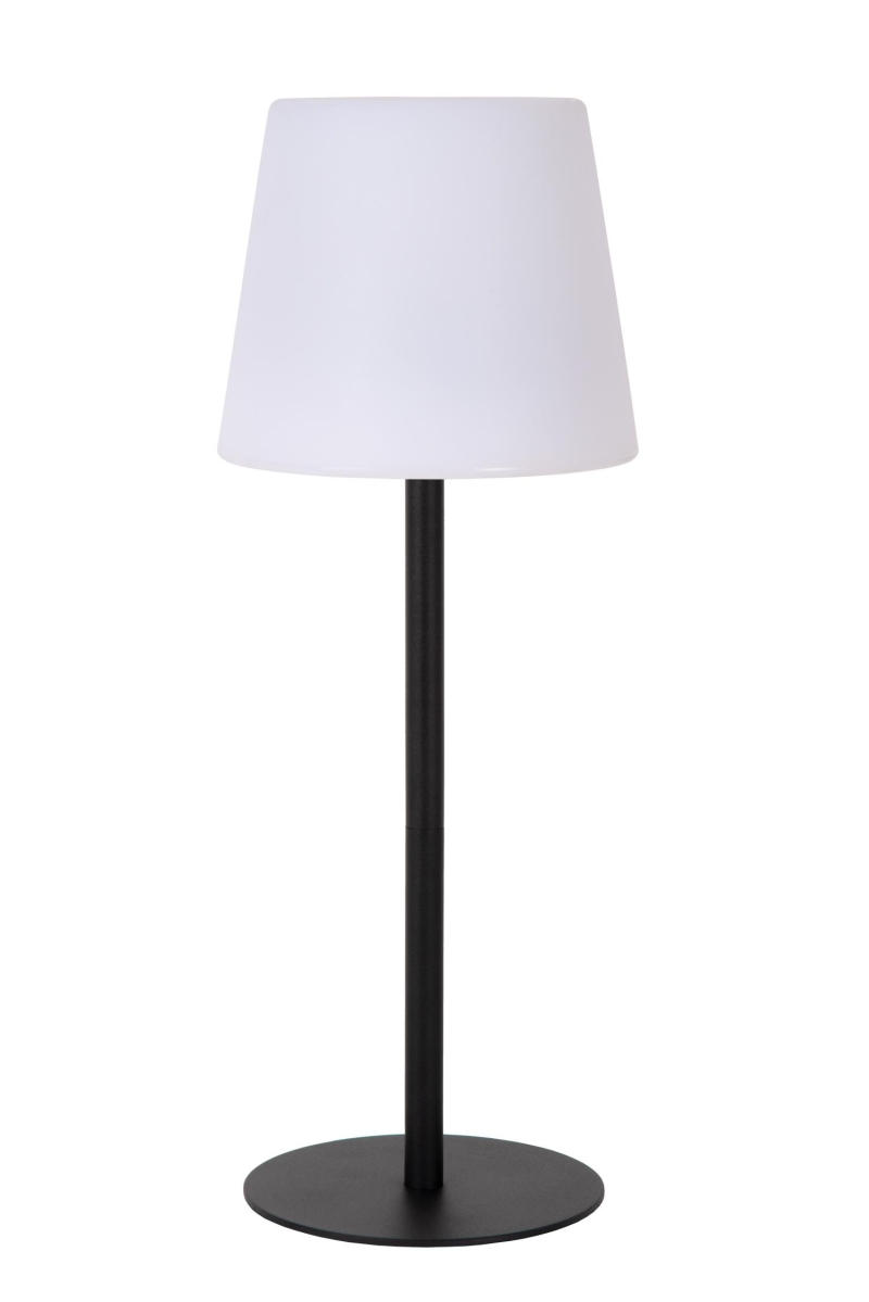 Lucide TYON - Nabíjateľná stolová lampa Vnútorné/Vonkajšie - Batéria/batérie - Rozm. - IP65 - čierna